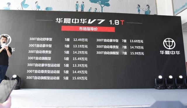 中华V7新款上市，搭1.8T王子系列发动机，网友：要火