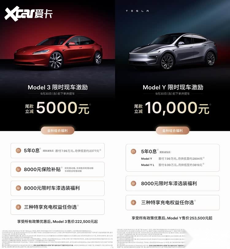 全新Model Y高性能版36.9万元起