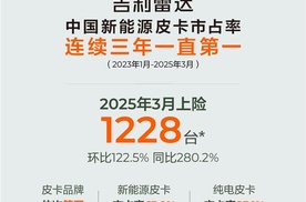 皮卡全品类排行榜大变动，吉利雷达突破新高