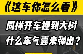 同样是开车撞树，什么车撞到报废安全气囊都没弹出？