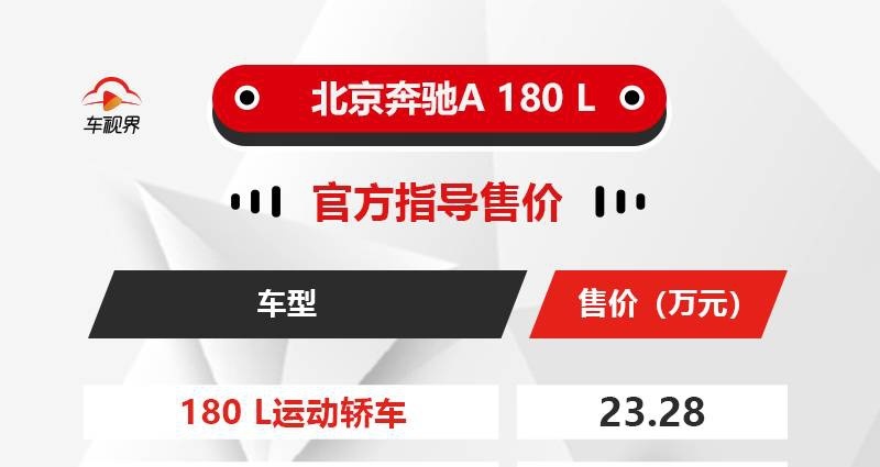 最低配也有大联屏，新款奔驰A 180L售23.28万