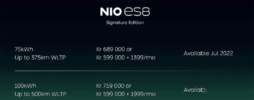 蔚来ES8挪威上市，采用全球统一定价，NIO House开业