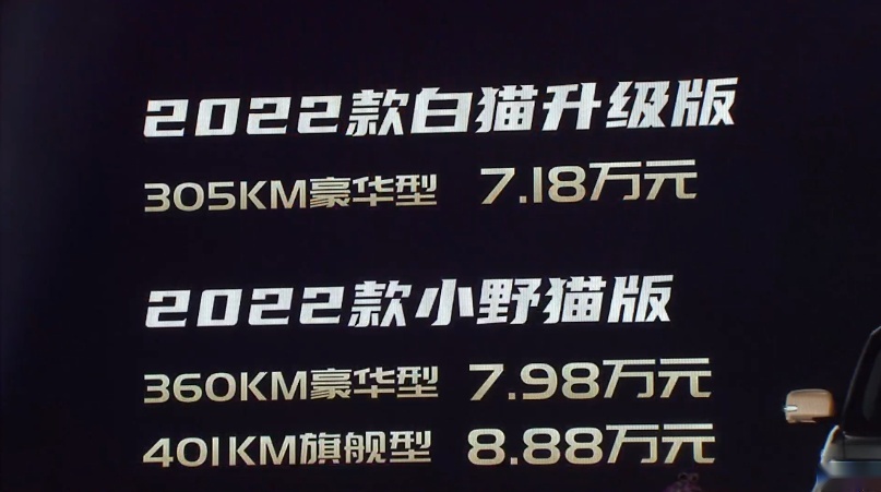 2022款欧拉黑猫、白猫新车上市，我们的改装车登上了发布会现场