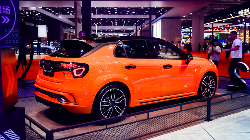 6.2s破百的前驱钢炮 车展实拍领克02 Hatchback