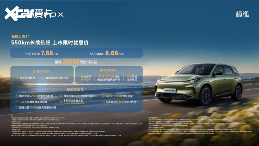 续航多一点、生活大一点！极狐贝塔T1 550km上市