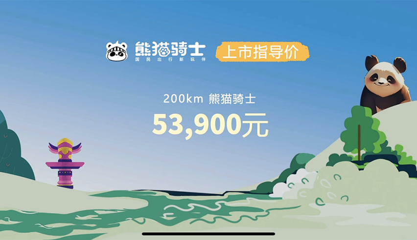 售价5.39万元，吉利熊猫骑士正式上市