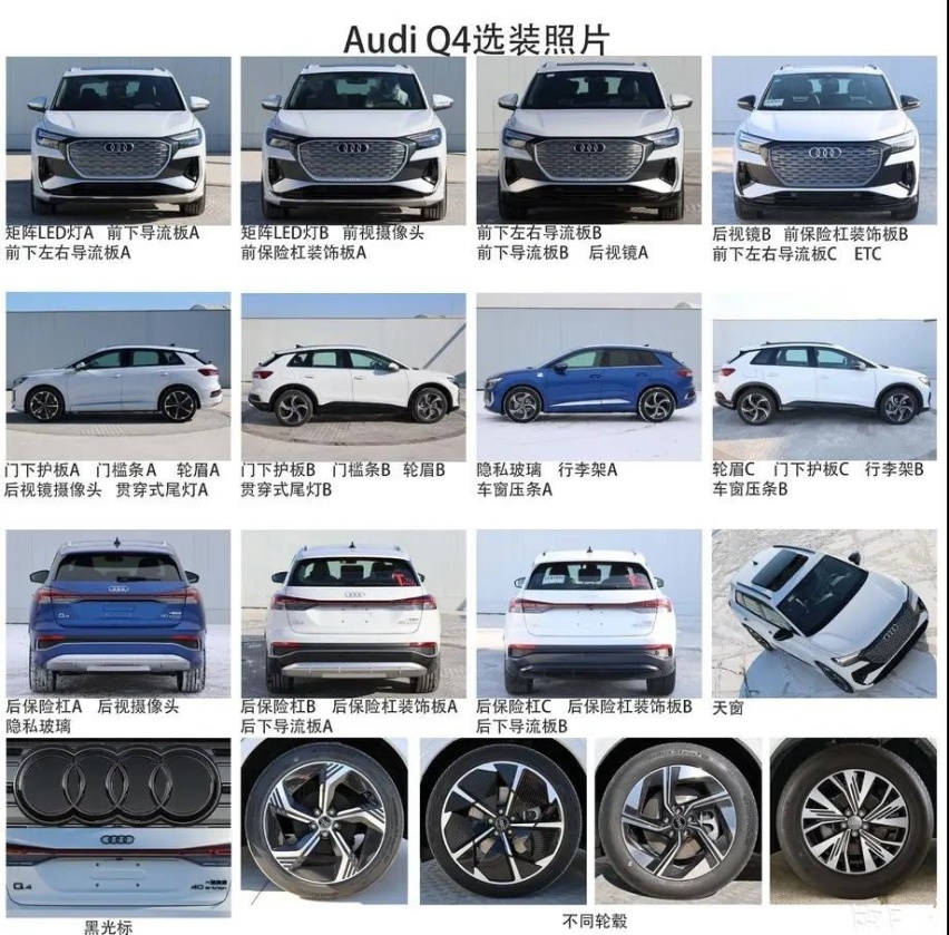 一汽奥迪Q4申报信息曝光 奥迪首个紧凑纯电SUV 马力204