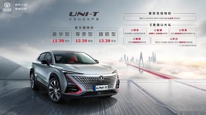 高端不等于高价，长安UNI-T正式上市，售：11.39万元起