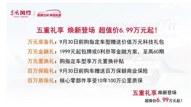 品质升级 6.99万起售，2021款风行T5重庆火辣上市