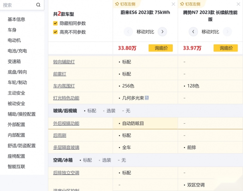 老油条遇见新势力 腾势N7和蔚来ES6买谁？