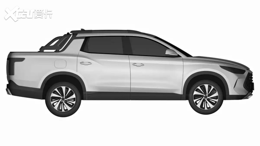 比亚迪又一款皮卡要来了，宋同款设计，定位低于SHARK