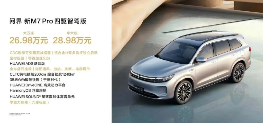 24.98万元起售，问界M7 Pro买后驱还是四驱？