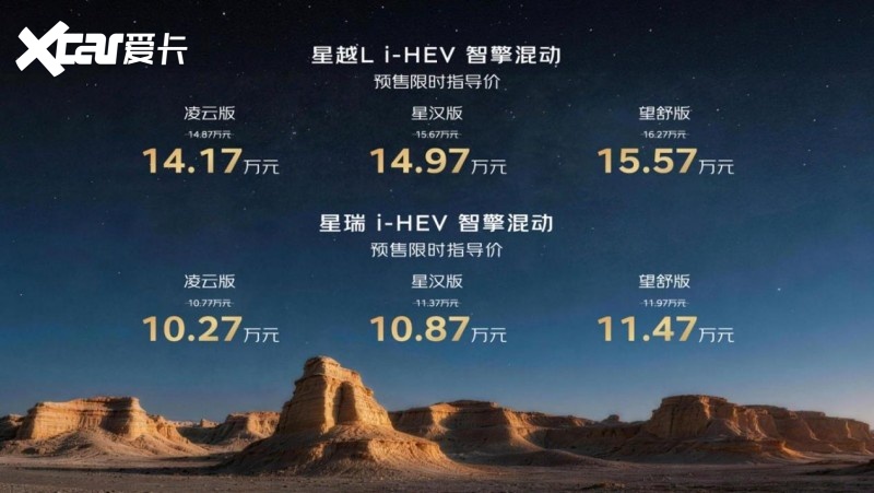 戈壁为幕，智启新程！吉利中国星i-HEV智擎混动预售会圆满落幕
