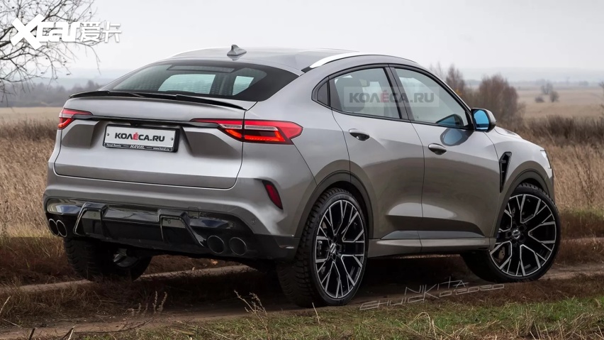 哈弗f7x改装版渲染图曝光加装宝马mpower风格包围