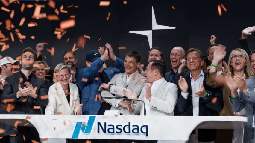 Polestar极星在纳斯达克举办上市敲钟仪式