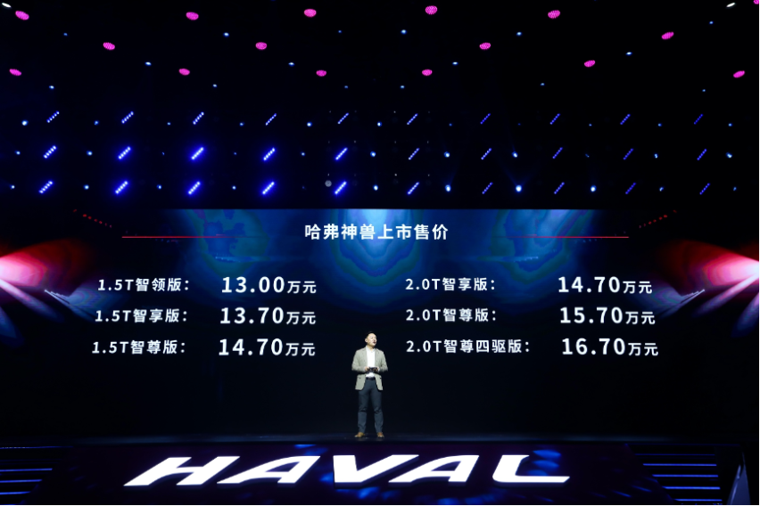 哈弗神兽驾到，13万元起售