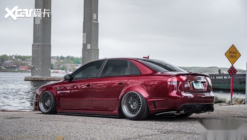 2006款奥迪a4低趴改装风机舱塞进27tv6引擎