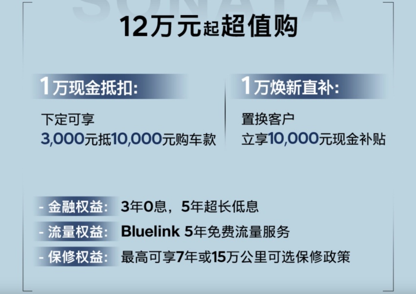 听劝的第十一代索纳塔，13.98万起，直接闭眼入！