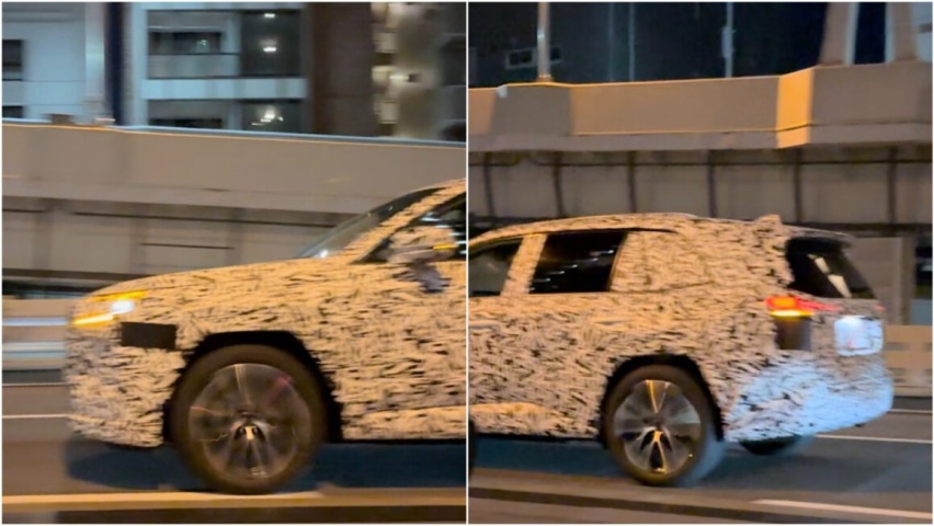 6代RAV4伪装车现身？网友捕获间谍照「2细节」可能是丰田全新SUV
