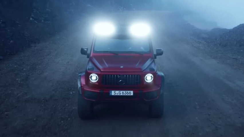 全新AMG G63 4X4平方要来了，涉水深度910mm，百公里油耗20L
