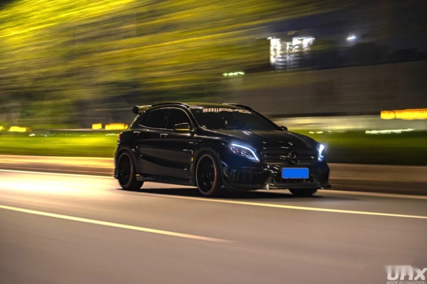潮州车友的梅赛德斯-AMG GLA45，把玩车当副业就是爽
