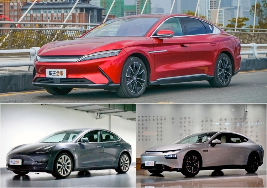 实车对比汉EV/Model3/P7，30万预算你选谁？