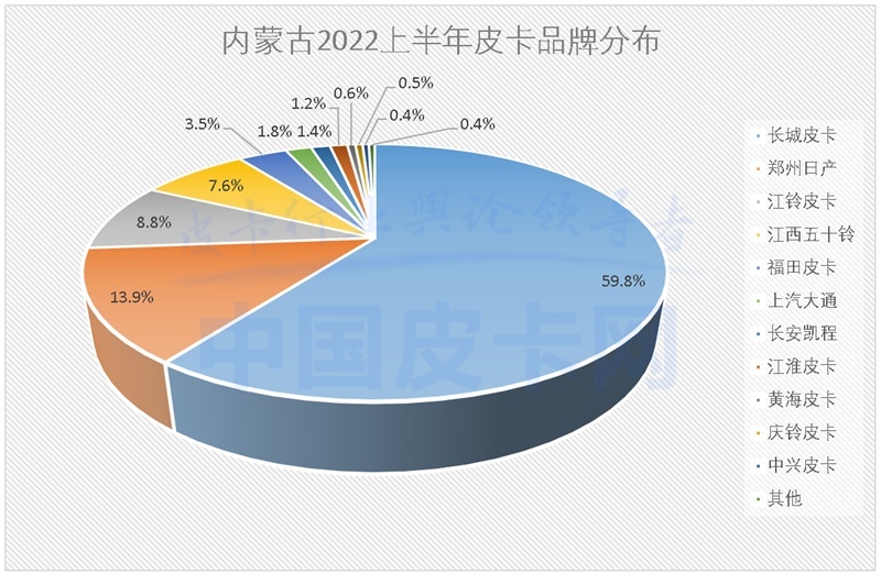 详解2022上半年全国31省皮卡终端销量（上）