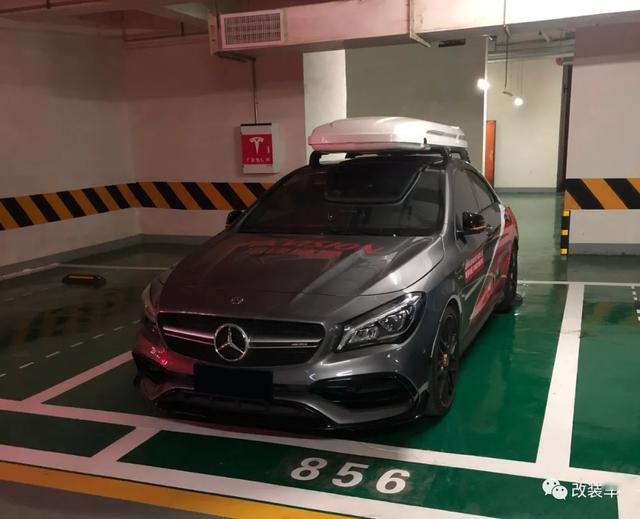 千万级超跑的主动尾翼，CLA45车主用千元自制成功？