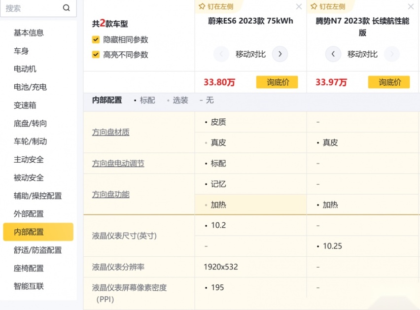 老油条遇见新势力 腾势N7和蔚来ES6买谁？