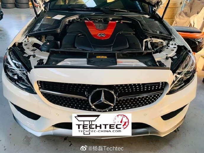 奔驰C43+路虎极光德国Techtec刷电脑刷ECU改装