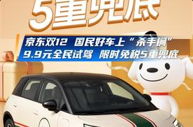 京东双12国民好车“杀手锏”，9.9元全民试驾，限时免税5重兜底