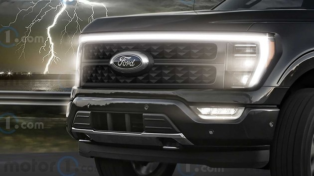 全新福特F-150纯电版渲染图 或将于2022年上旬发布