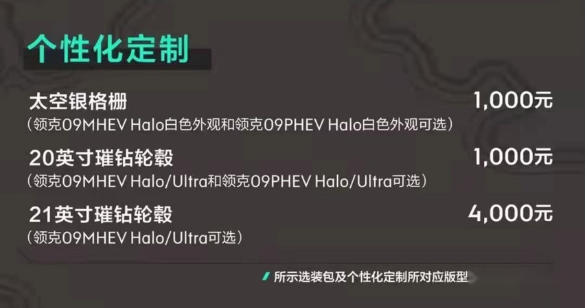 领克09预售价发布！拆分选装配置包，明天正式开启预订通道