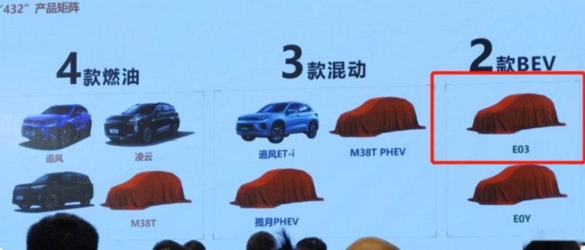 奇瑞继续冲击高端车型，星途E03定位纯电中型轿车将在明年上市