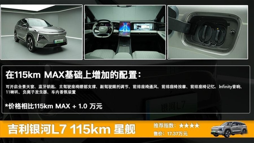 吉利银河L7上市 售13.87万-17.37万，全系五款车型哪款更值？