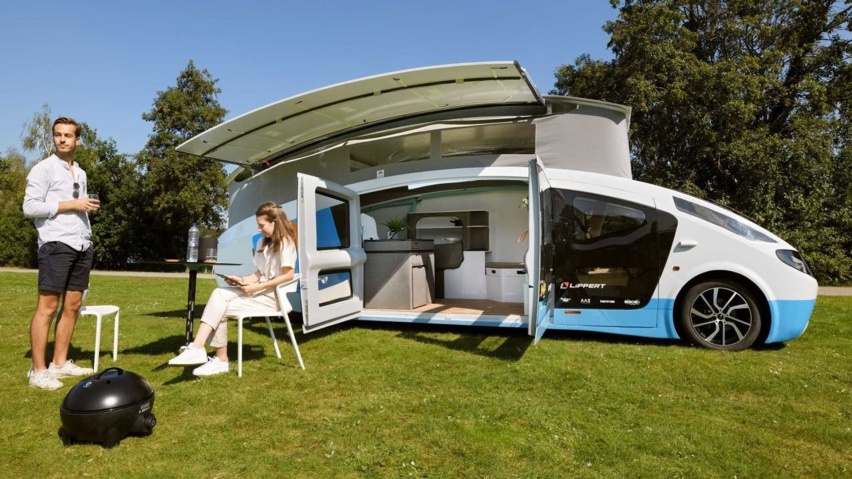 可伸缩的“屋顶” 这款太阳能露营车将成为最时尚的出行方式