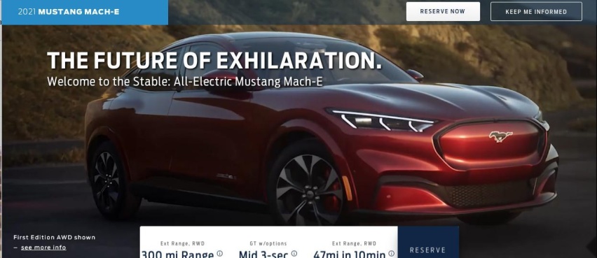 福特Mustang 电动版信息泄漏续航近480公里性能版本破
