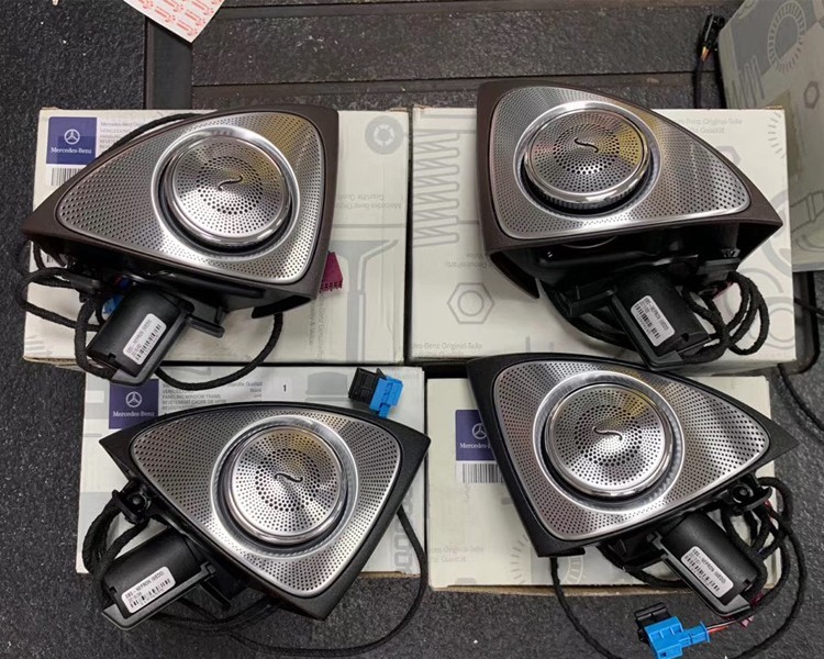 奔驰S350迈巴赫S450改装3D旋转高音头  顶棚柏林之声