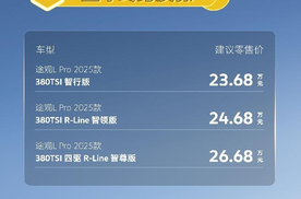 全系标配380TSI高功率动力 途观L Pro打造B级燃油动力天花板