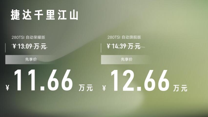 多项升级 实力依旧 捷达千里江山11.66万元起