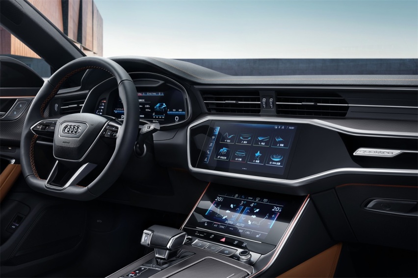 3.0T V6+四驱+四轮转向 还配无边门框？奥迪A7L年内上市！