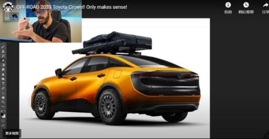 丰田新皇冠跨界版OFF ROAD效果图曝光