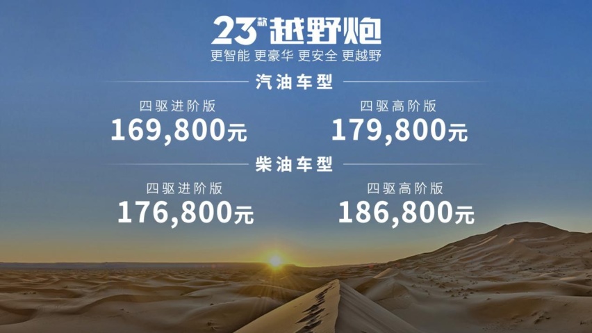 越野玩家专业伙伴 23款越野炮&火炮焕新上市
