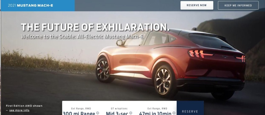 福特Mustang 电动版信息泄漏续航近480公里性能版本破