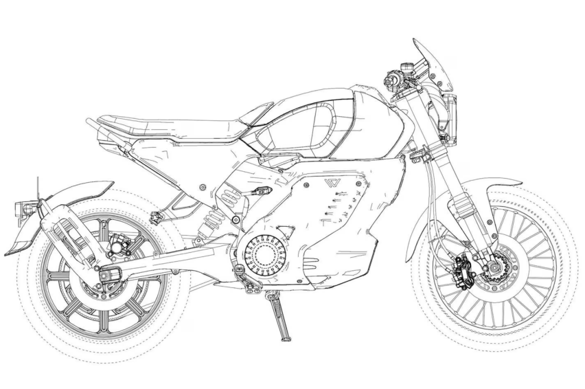 电摩也将推出Cafe Racer风格，澳洲Vmoto申请新电摩外观专利