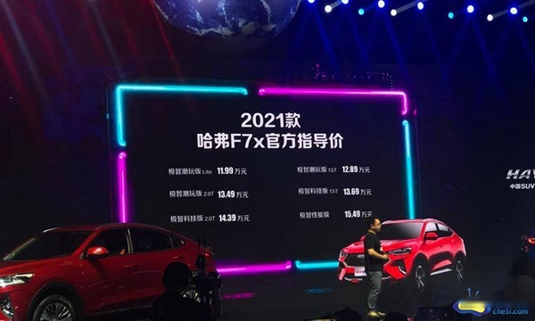 2021款哈弗F7/F7x正式上市 售11.18-15.49