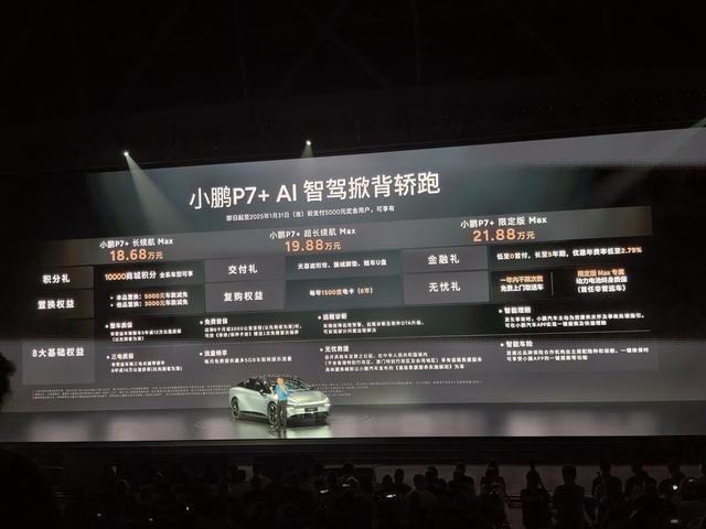小鹏P7+正式上市 售价18.68万元起