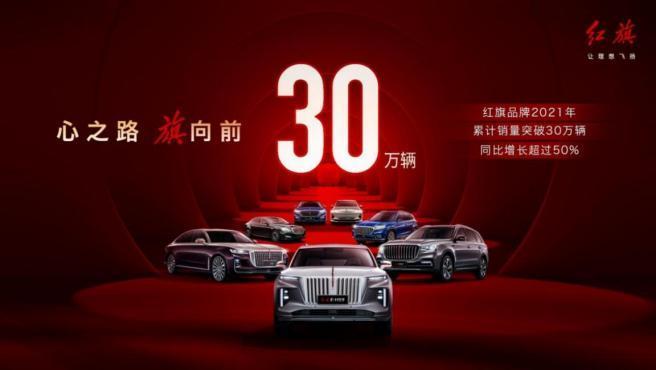 红旗2021年销量突破30万 车主已达60万