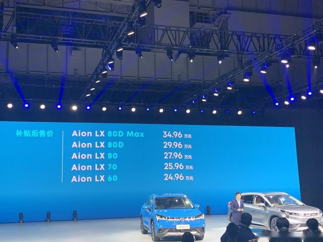 引时代追随！广汽新能源Aion LX正式上市，24.96万起售