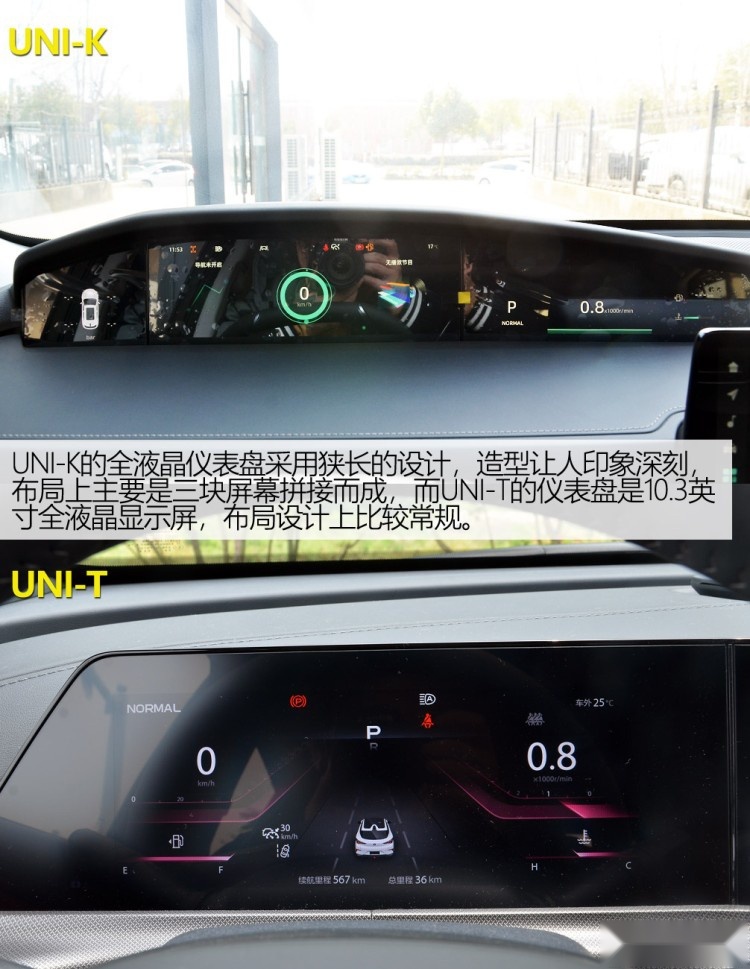 你们要的对比来了（第二期），长安UNI-K与UNI-T都有哪